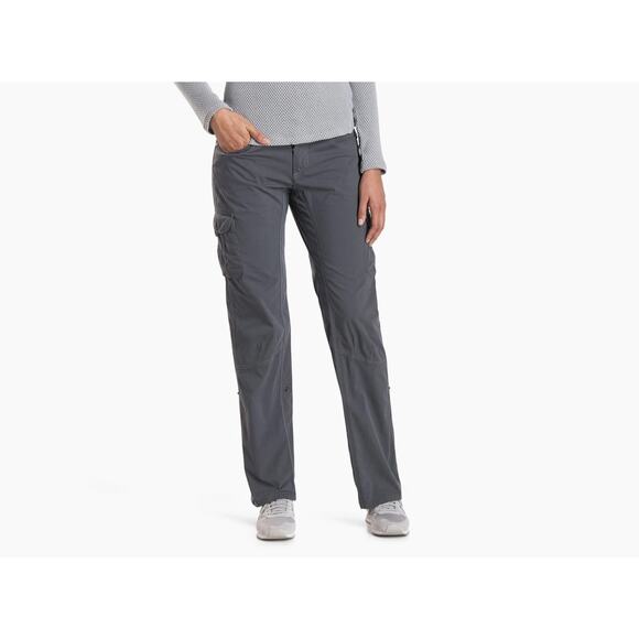 Kuhl Womens *IN BLACK* Splash Cargo Pull On Roll Up Pants US 2 - Picture 1 of 8
